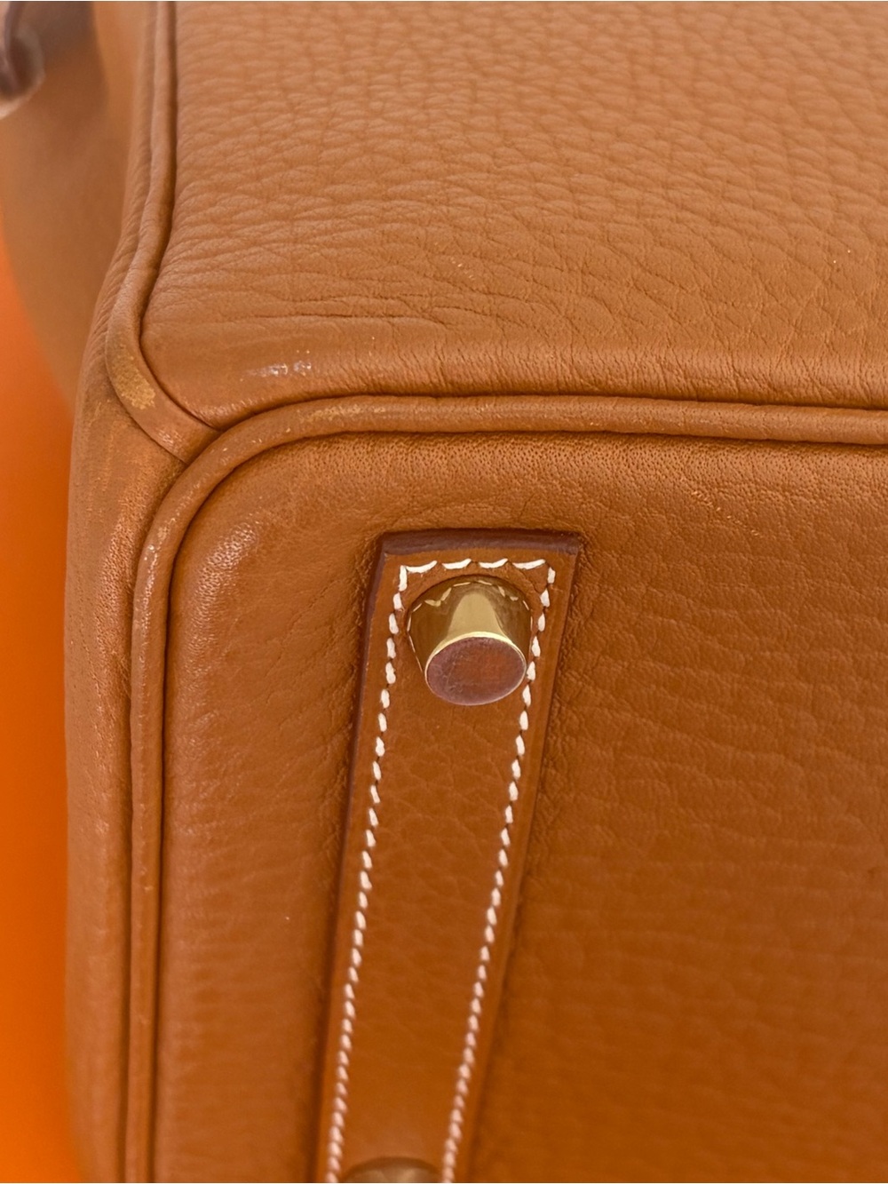 Hermes Birkin Gold Fjord Leather with Gold hardware - Picture 12 of 17